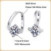D Color 100% Real 1CT Moissanite Cercei Cercei Pentru Femei Partide S925 Sterling Argint Cercei Diamant Bijuterii Fini