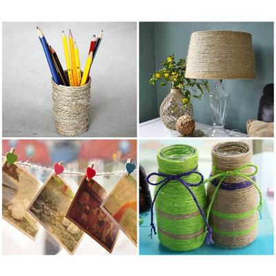 50m 2mm Twisted Natural Twine Burlap Hemp Rope Christmas DIY Supplies Decor