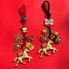Year Of The Horse Lucky Fortune Keychain Mobile Phone Lanyard Zodiac Horse Pendant Bag Hanging Accessories  Year Gift