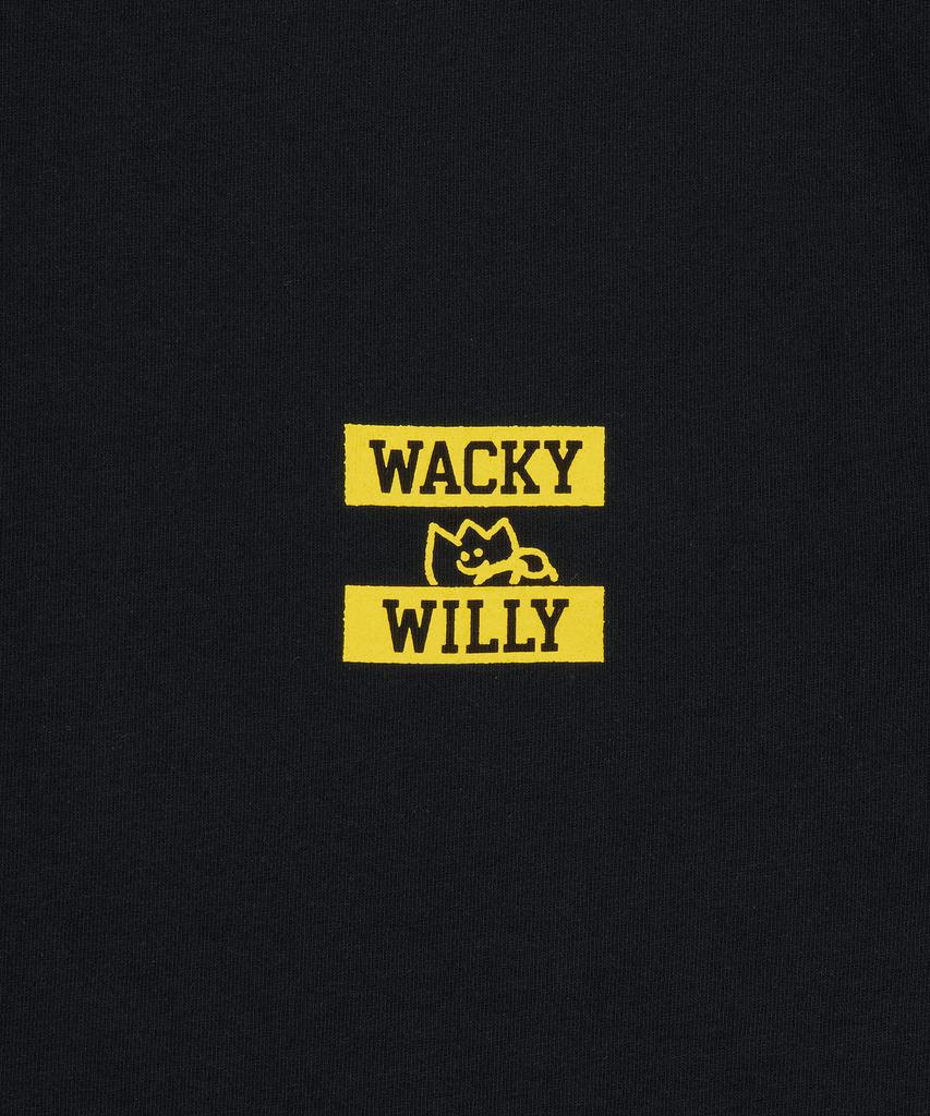 WACKY WILLY Kiki Driving Graphic Short Sleeve T-Shirt Black