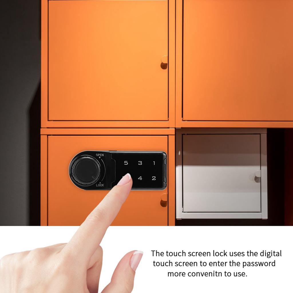 Touch Keyboard Electronic Password Combination Lock for File Cabinet Locker DrawerL=30mm