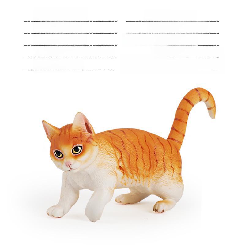 Set Jucării Pisoi Alb-Negru pentru Copii - Ornamente Model Pisică Rurală Chineză