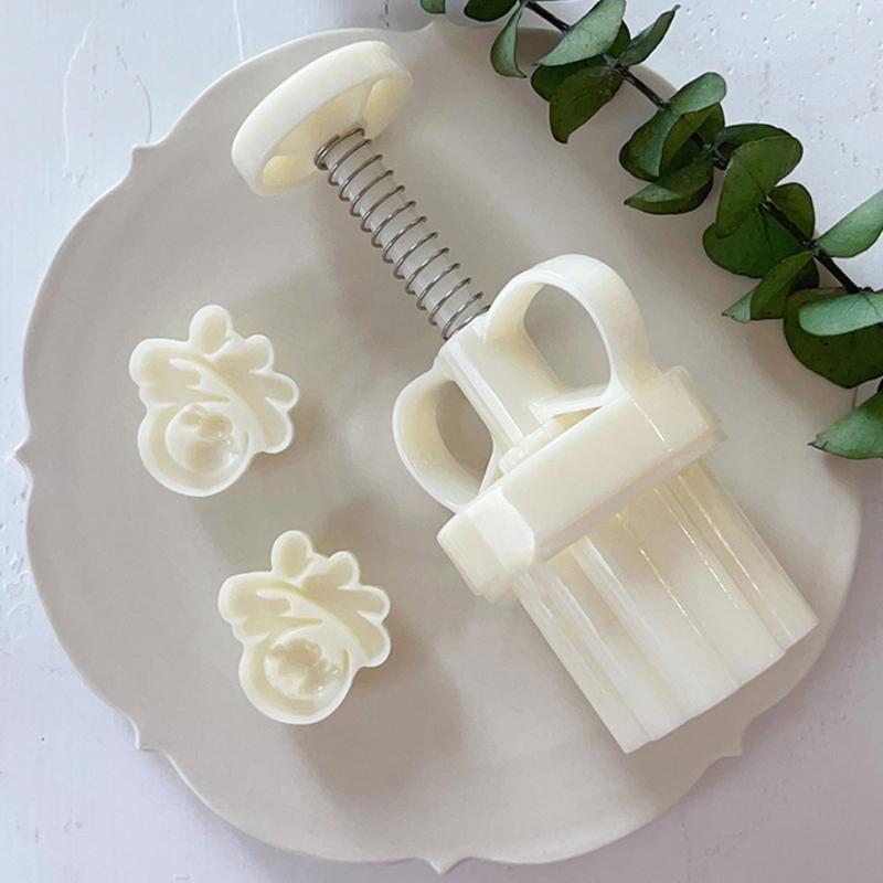 MidAutumn Festival Mooncake Makers Fu Character Moon Cake Mold Cookie Stamps DIY Hand Press Cookie Dessert Cutters