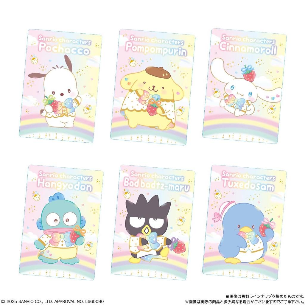 BANDAI Sanrio Characters Wafers 10 Celebrate the 50th Anniversary of Ichigo Shimbun Together Box Candy Toy - - 20-Piece