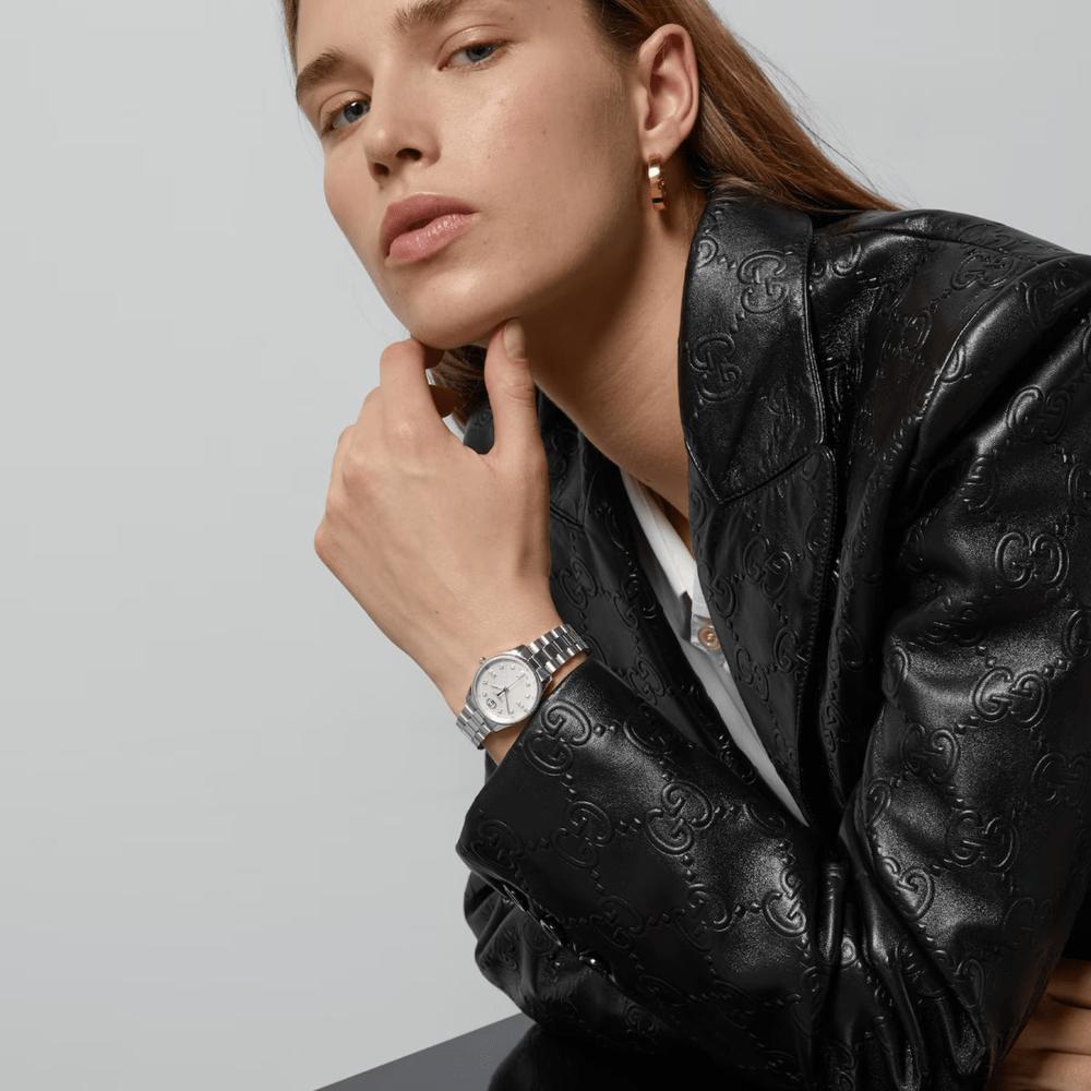 Gucci YA1265064 G-Timeless Mother of Pearl Dial Ladies Watch