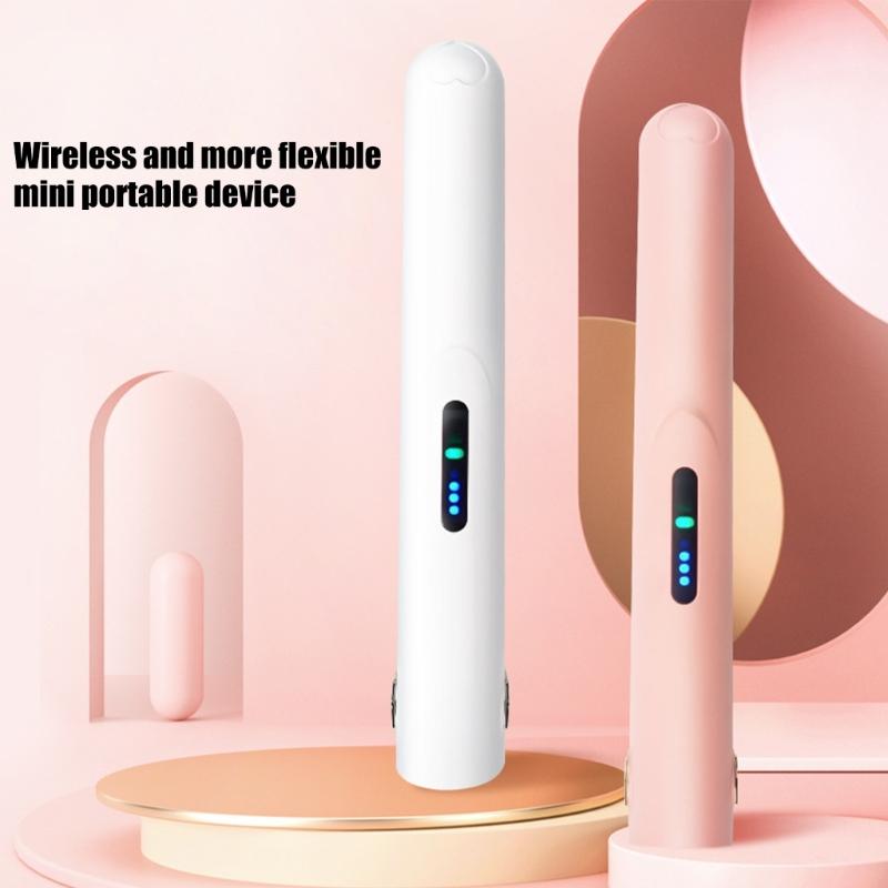 Portable Hair Styling Iron with Rapid Heating Technology Curling and Straightening for Various Hair Types ABS Texture