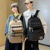 Schoolbag1011 New Japanese College Student Backpack Men's Travel Backpack Junior High School High School Students Large Capacity Multi-layer Schoolbag
