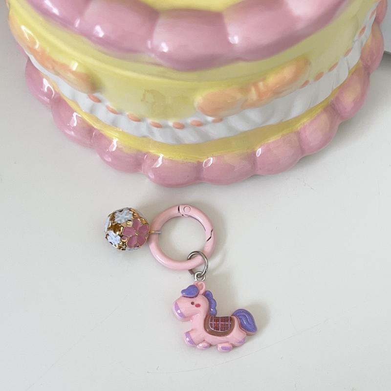 Разноцветный брелок-лошадка из смолы для женщин, милый мини-брелок-пони со знаком зодиака, подвеска-шарм для сумки, кошелька, подарок другу, паре, аксессуары E