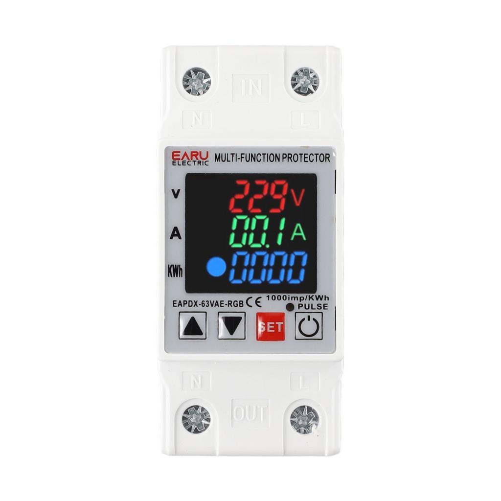 Protector Relay Over Voltage Reconnect Time Red Blue