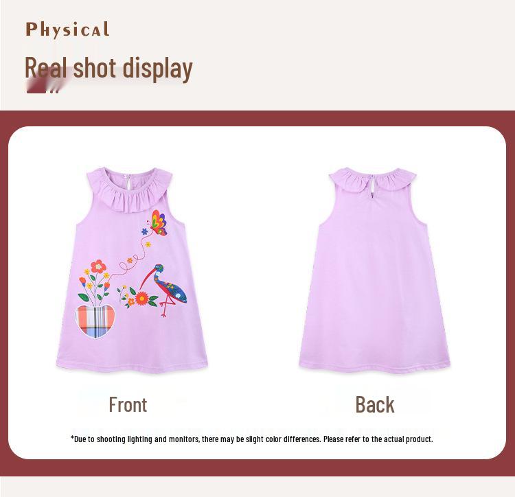 European Style Cotton Knitted Pinafore Princess Dresses for Girls