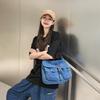 Original Nische Sommer Amerikanischer Retro Werkzeug Denim Tasche Damen Große Kapazität College Studenten Schulter Crossbody