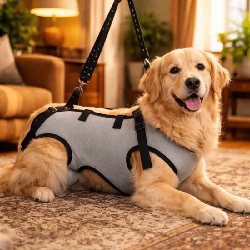 Adjustable Strap Dog Lift Harness Mobility Aid Breathable Dog Assistance Strap Comfortable Pet Rehabilitation Harness