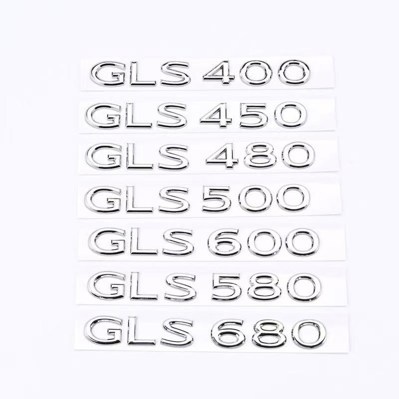 3D ABS Chrome Logo Car Sticker Emblem Badge Door Decal For Mercedes Benz Maybach GLS 400 450 480 500 580 600 680 Car Accessories WX4