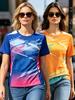 Camisetas Deportivas de Moda para Mujer Verano Manga Corta Oversize Secado Rápido Transpirable Camiseta de Running Tops Casuales Ropa para Mujer