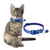 2Pcs Dog Collar Adjustable Buckle Design Exquisite with Bell Paw Pattern Pet Cat Dog Neck Circle Pet Supplies