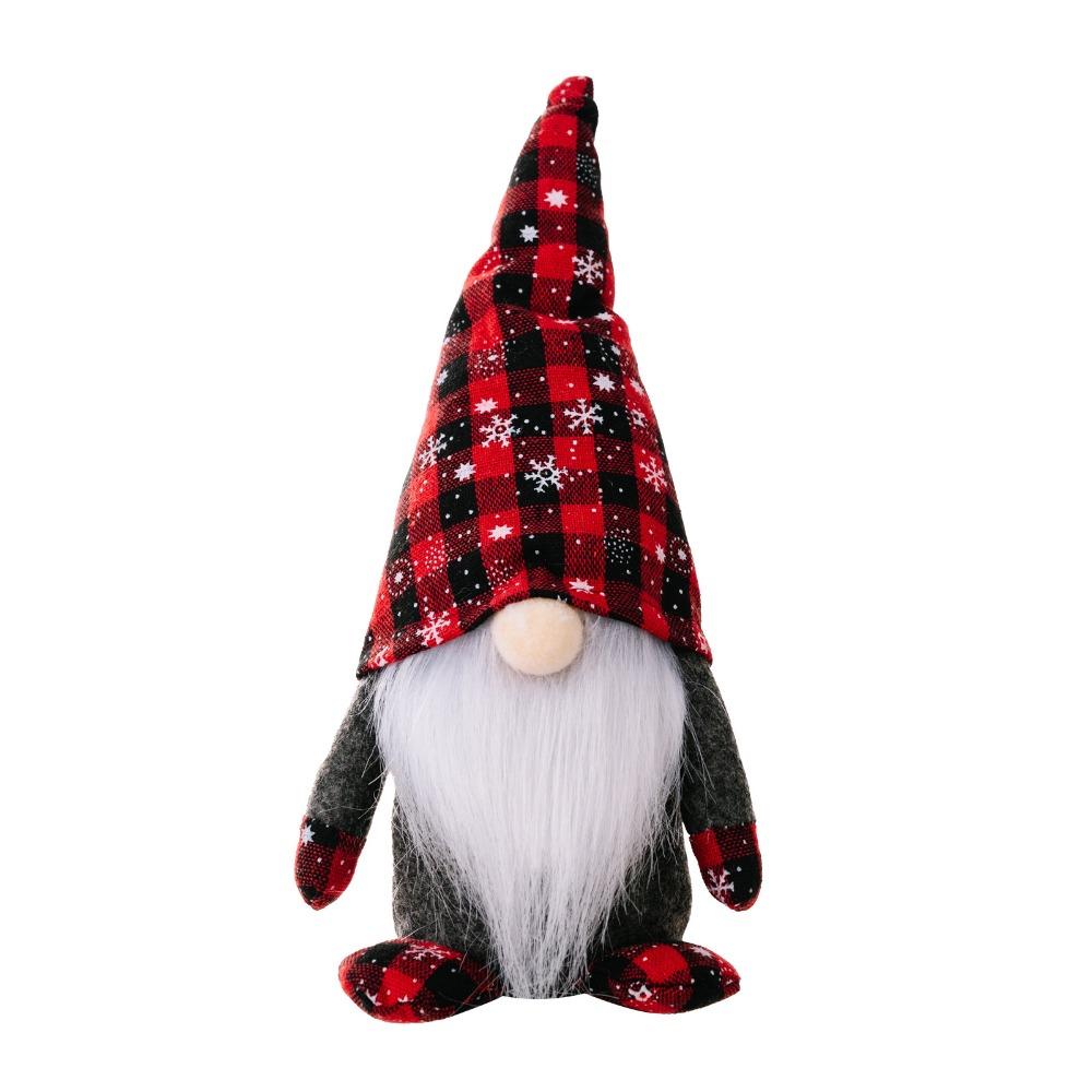 Cute Faceless Gnome Ornaments Plush Christmas Rudolf Doll  Hotel Office Decor