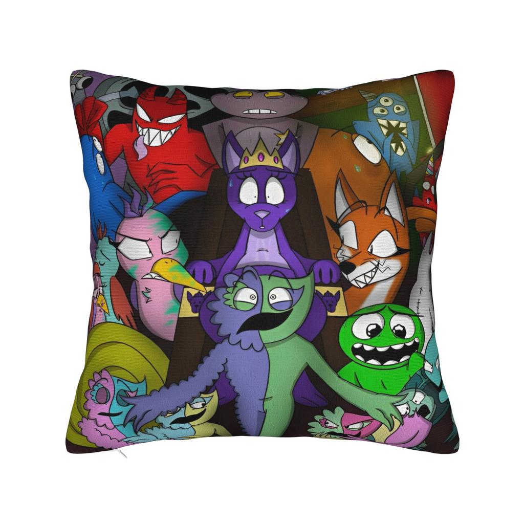 Home Decor Garten of Banban Horror Game Pillowcase Accessories  Pillow Covers Zipper Multi Size