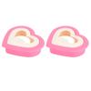 2PCS Sandwich Cutter Bread Mold Heart Shape Cookie Maker Bread Mold for Kids and Family Kitchen Tools