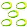 5pcs Voice Controlled LED Luminous Bracelets Flashing Silicone Bangle Light Up Wristbands for Christmas New Year Decor