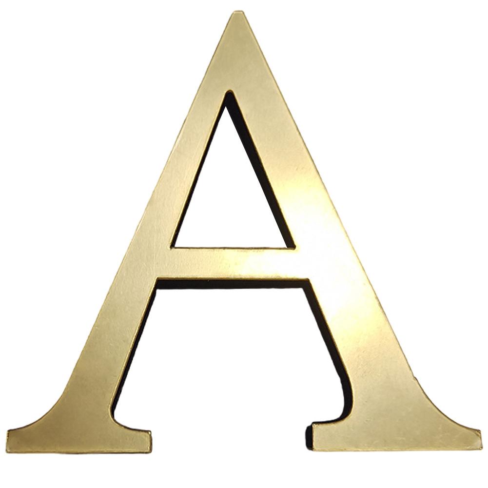 Stikere de Perete Acrilice 3D cu Litere Engleze de 20cm, Litere Decorative, Decorațiuni de Perete, Ornamente de Perete cu Alfabetul Auriu pentru Artă Murală