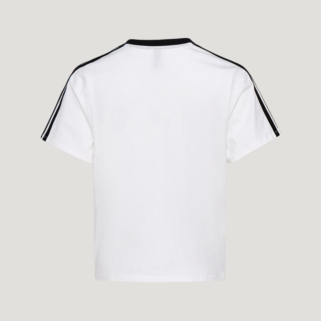 Adidas Dance T Shirts Women's White Crew Neck Moderate