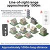 Intelligent home doorbell with built in large capacity battery and weatherproof outdoor unit for reliable operation