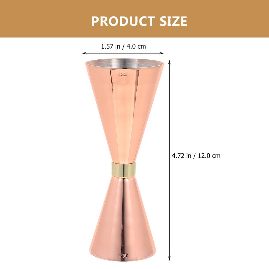 Stainless Steel 25Ml 50Ml Cocktail Ounce Cup Double Jigger Measuring Device for Bar Party Drink Mixing Wine Measuring Cup
