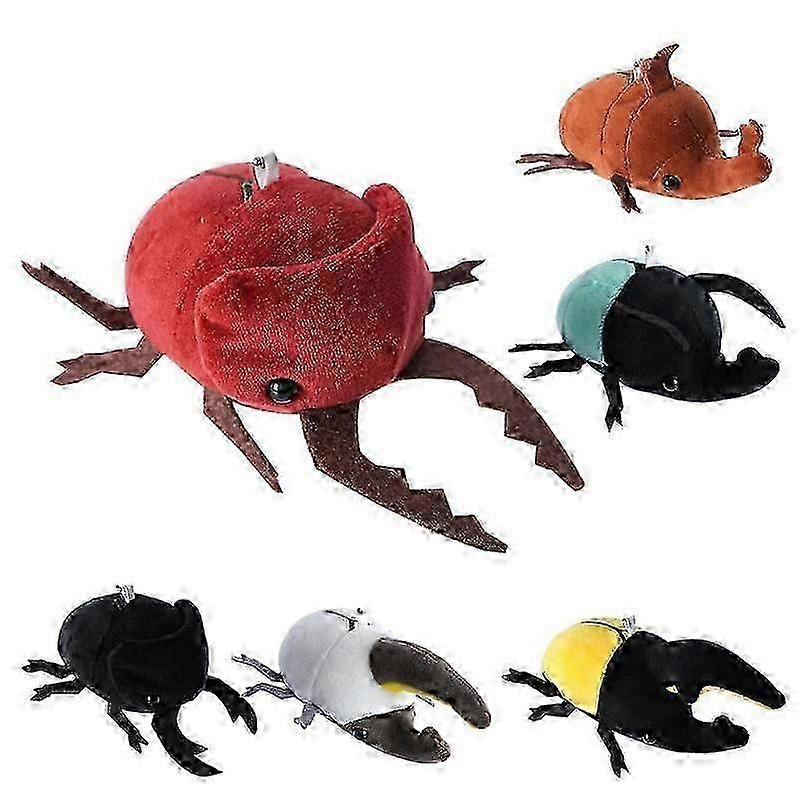 Beetle Plush Realistic Chalcosoma Atlas Animal Crustaceans Model Stuffed Animals Dolls Cdsh