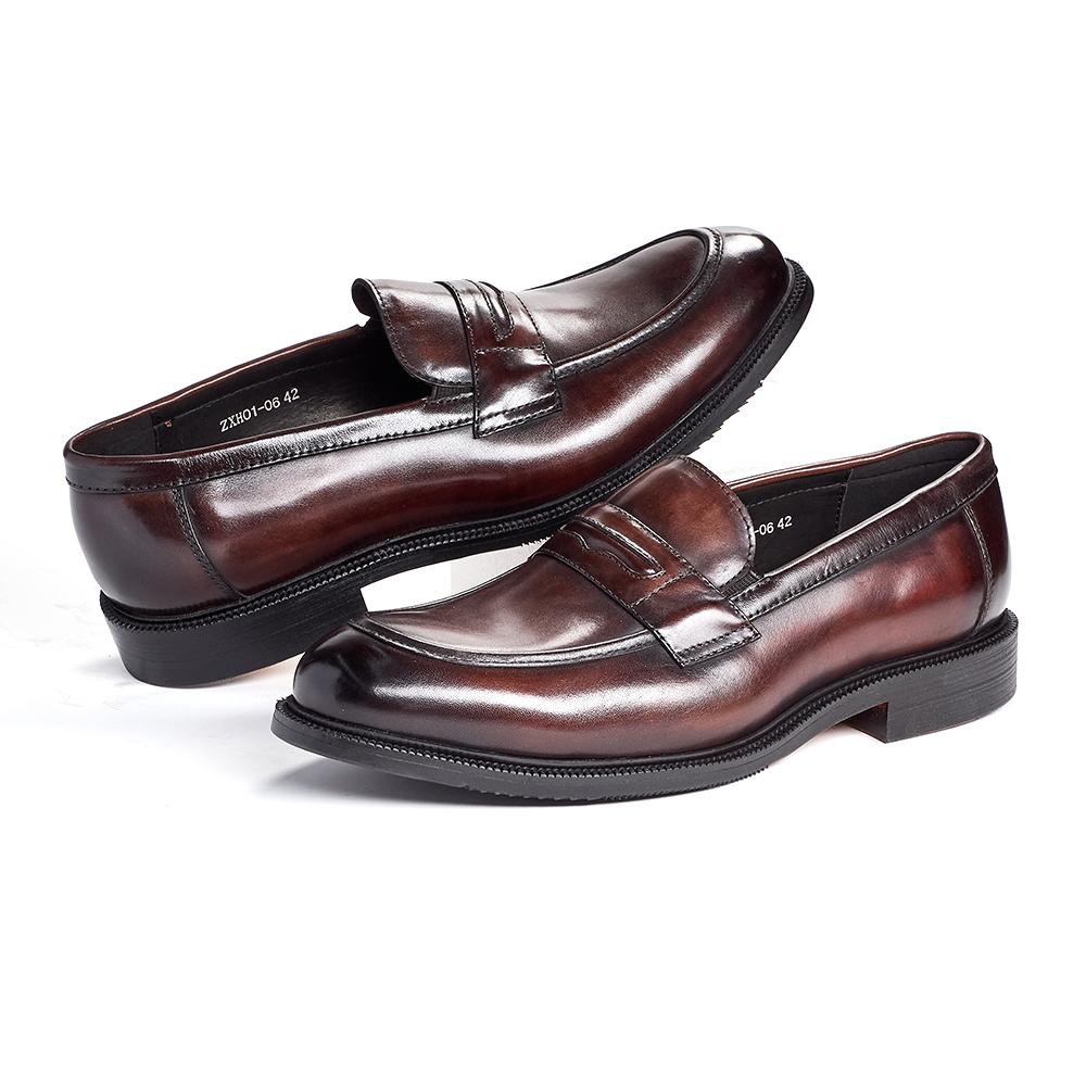 

Мужские формальные кожаные туфли в британском стиле, оксфорды, лоферы, с круглым носком, дышащие, нескользящие, деловые, для платья, свадебные, офисные, повседневные 46 коричневый