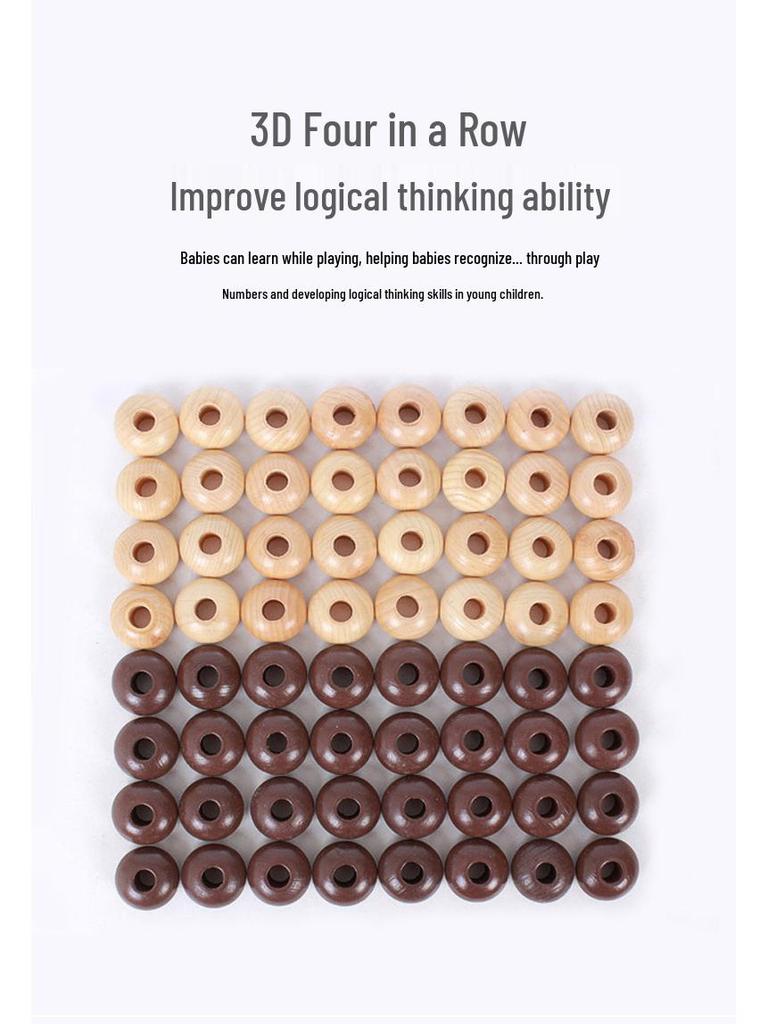 Montessori 3D Four-Finger Chess: Interactive Educational Game for Kids