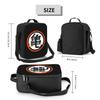 DBZ Kanji Print Insulated Lunch Bag Portable Reusable Thermal Cooler Bento Tote Bag for Adults Boys Girls Work School Picnic