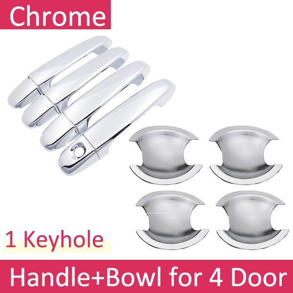 For Toyota Camry XV50 2012 2013 2014 2015 2016 2017 Chrome Door Handle Cover Exterior Trim Catch Car Cap Styling Accessories ABS