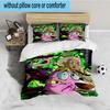 Courage dog Moonlit Adventure 3PCS Bedding set,Ideal for 1pc Duvet Cover And 2pcs Pillowcases Perfect for Fan gift,Ideal for Bedroom, Dormitory