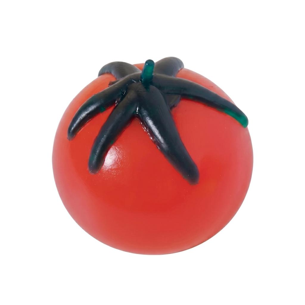 Jouet à presser Forme Tomate Doux Montée Lente Soulagement du Stress Jouet Sensoriel pour l'Exercice des Mains et la Relaxation