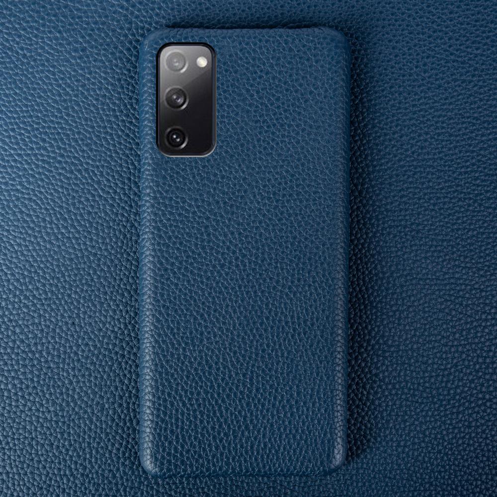 Luxury Business Cover for SAMSUNG S20 FE CASE Litchi Genuine Leather Cases S20Plus S21Ultra Back Cover Coque Shockproof Funda