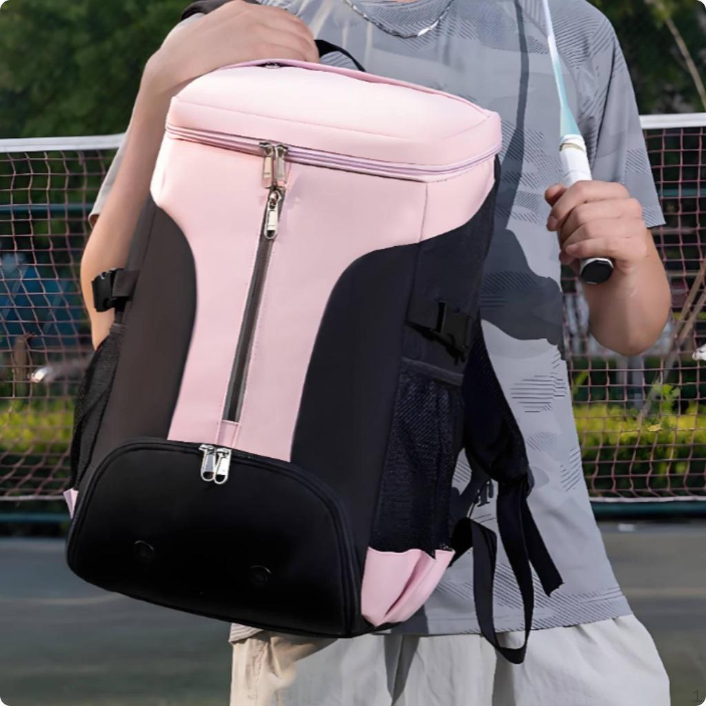 Badminton Racket Backpack Custom Monogram Tennis Double Shoulder Straps for Women,