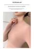 Women's Seamless Cashmere Slim-Fit Knitted Sweater - Half-High Collar Base Layer, 2025 Collection