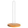 Black Wood Paper Towel Holder Free-Standing Tissue Stand Simple Vertical Napkin Holder  for Kitchen