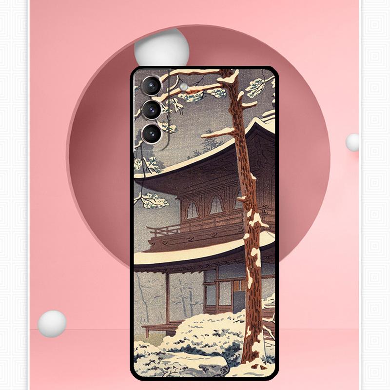 Ukiyo-e Japanese Style Art Case For Samsung Galaxy S25 Ultra S20 S21 S22 S23 S24 Ultra S9 S10 Plus S25 FE Cover Funda