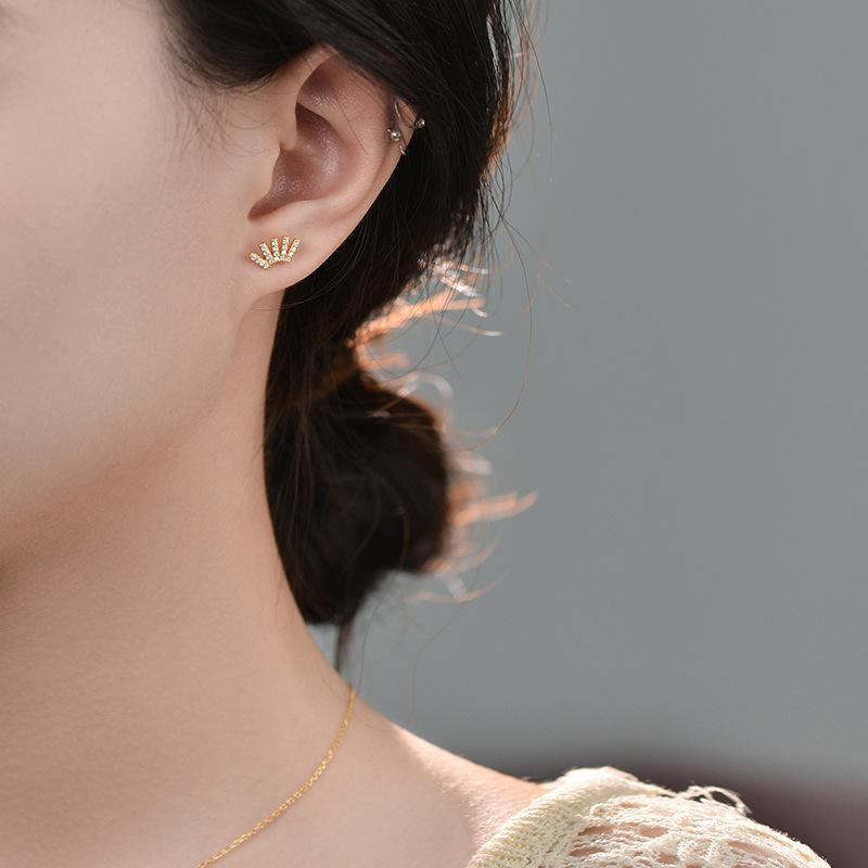 Eyelash Earrings Exquisite Temperament Light Luxury High-end Unique Niche Design Earrings