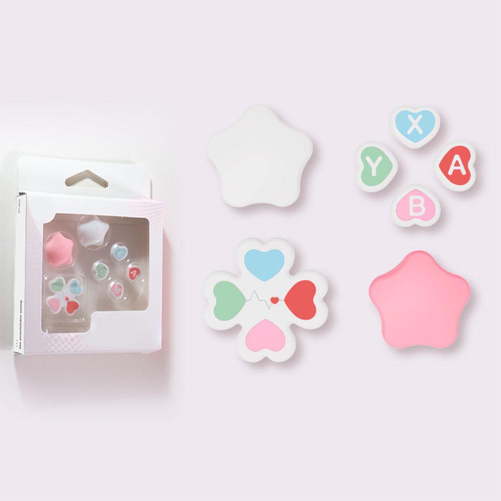 For Nintendo Switch 2 Button Grips Caps Joystick Cap+Button Thumb Sticker Set ABXY Key Silicone Button For Switch 2 Accessories