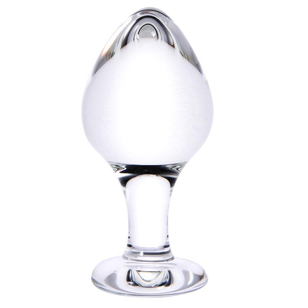 Anal Plug Glass Dildo Anal Beads Glitter Anal Pearl Anal Plug for Men Women Adult Goods 95CM45CM
