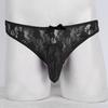 (SU)Herreundertøy Floral Lace Semi-gjennomsiktig bikini-trusse T-ryggundertøy