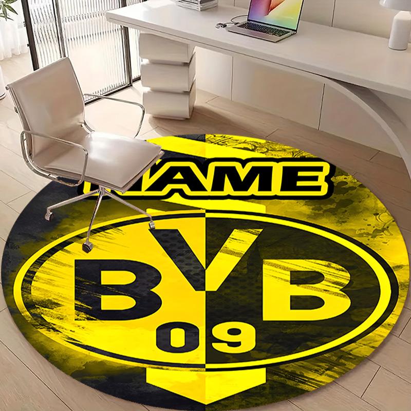 Personalized B-BVB Round Chair Office Rug - Perfect for Mat, Office Chair & More - Ideal Gift for Birthdays and Holidays