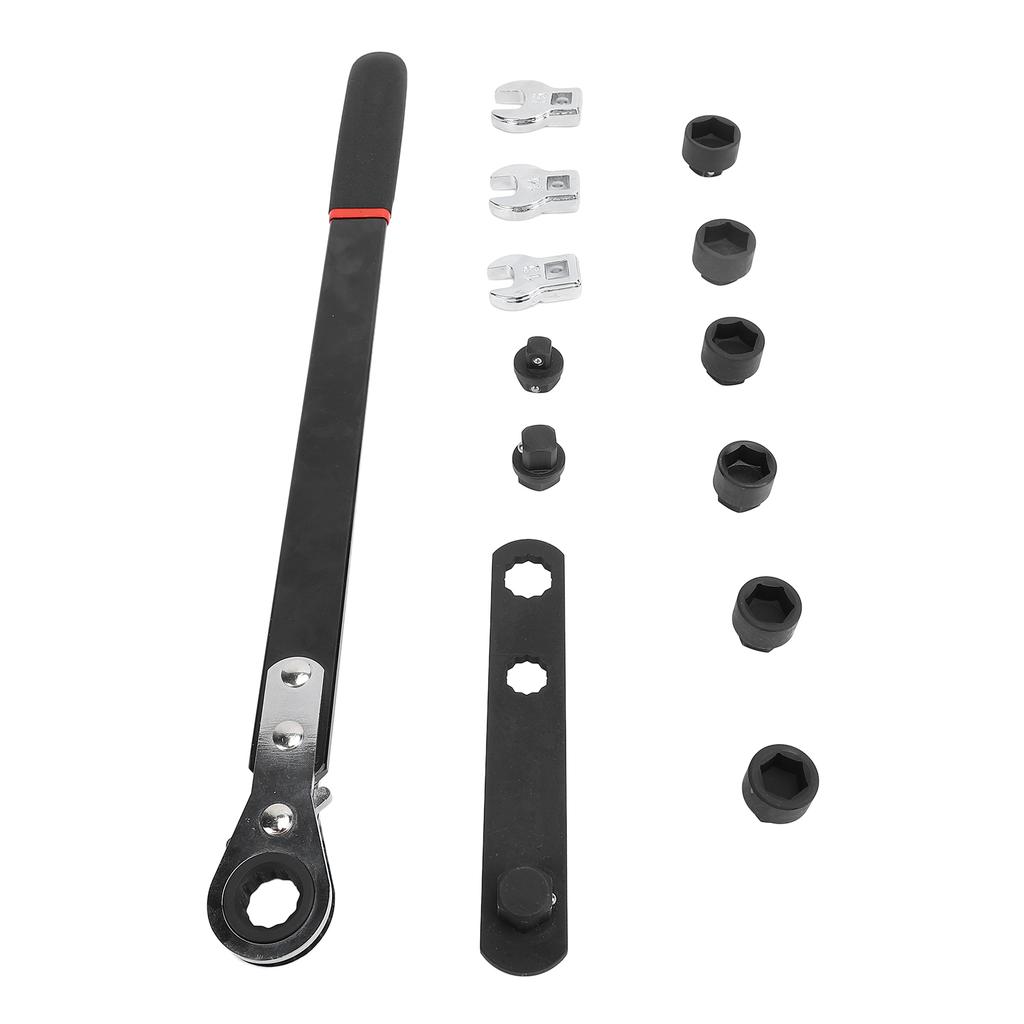 Ratschen-Serpentinenriemenwerkzeug Einfach zu bedienen Robustes Ratschen-Serpentinenriemenspanner-Werkzeugset für Autoreparatur