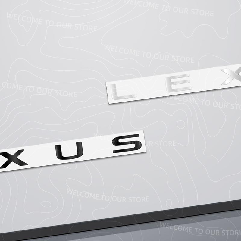 Zinc Alloy For IS250 IS200 CT200h RX330 RX350 NS200 ES300 NX300h Letter Logo Car Trunk 3D ABS Emblem Rear Body Badge Sticker