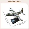 1:250 C-130H Transport Plane Model with Display Stand Ornament Simulation Fighter for