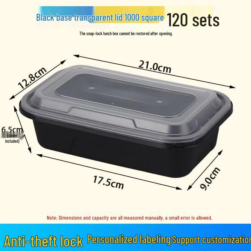 Qiwei Disposable Rectangular Takeaway Food Container