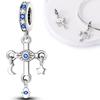 Charms Plata Blue Moon Star Eyes Crucifix Pendants Fit Original Bracelets Charms For Women Jewelry Diy Making Gifts