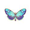 Butterflies Brooch Colorful Oil-Dripping Vintage Dainty Small Gift Solid Business Suit Lapel Pin